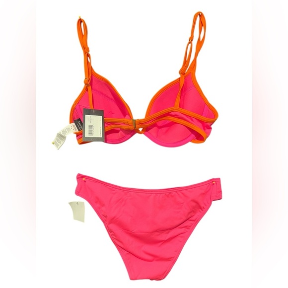 NWT KATE SPADE Vibrant Pink and Orange Bikini - Picture 4 of 5